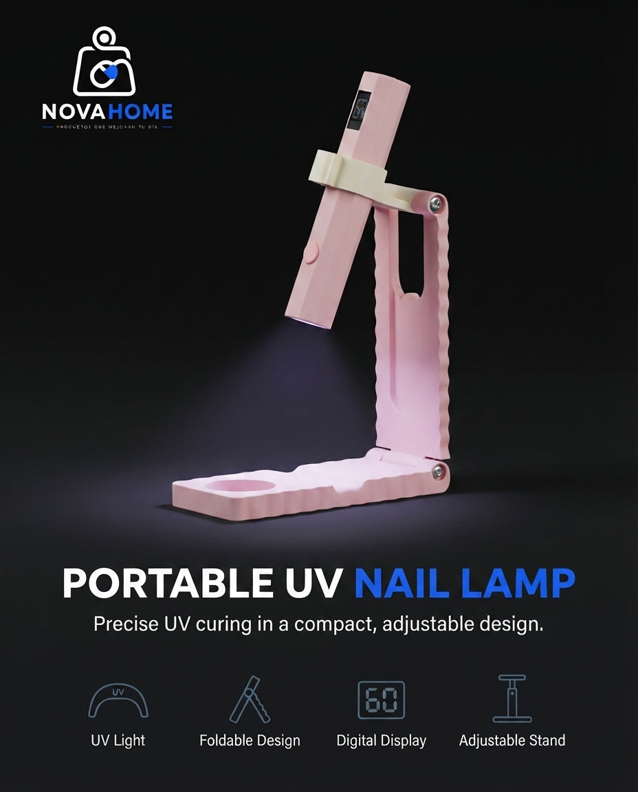 Lámpara UV LED Portátil para Uñas con Soporte Ajustable