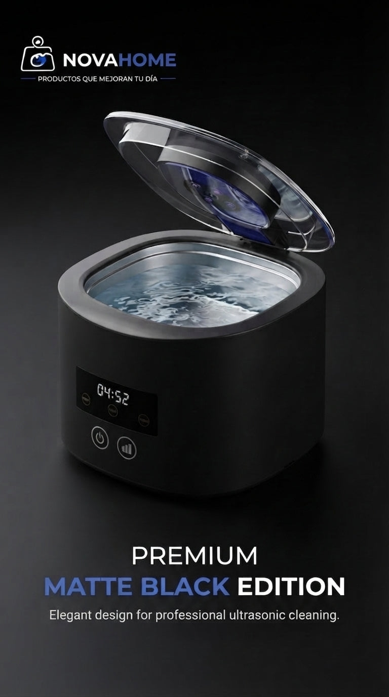 Máquina de Limpieza Ultrasónica Recargable 50 KHz | Joyas, Retenedores y Más