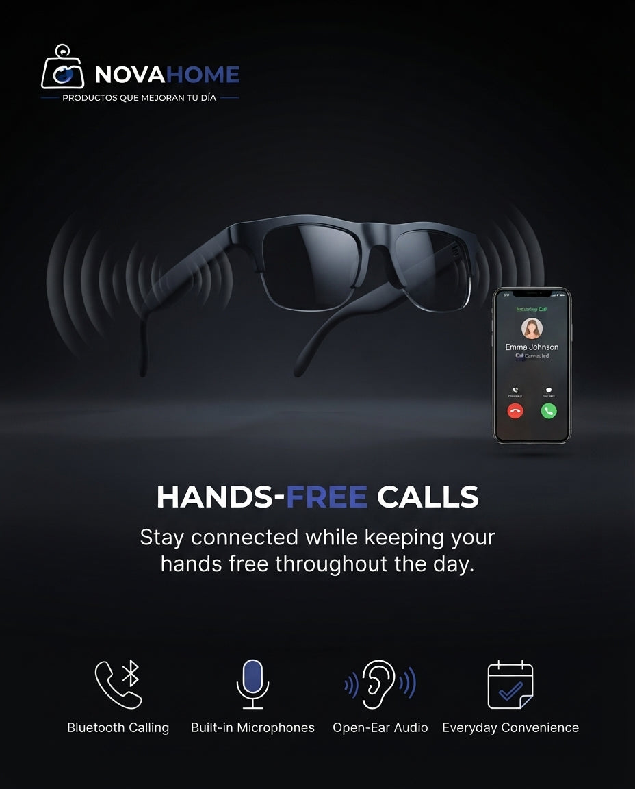 Gafas Inteligentes Bluetooth con Audio Integrado | Llamadas y Música