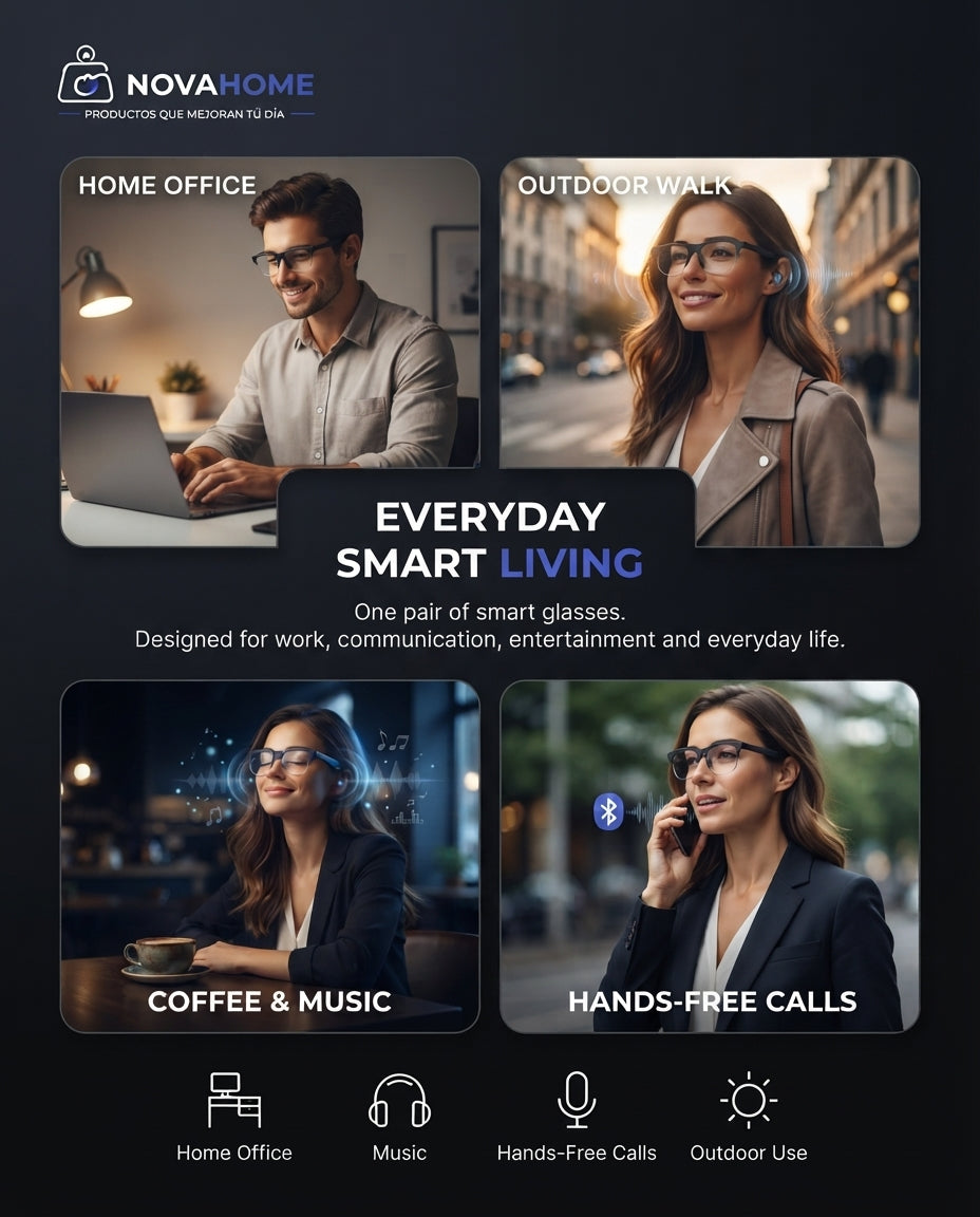 Gafas Inteligentes Bluetooth con Audio Integrado | Llamadas y Música